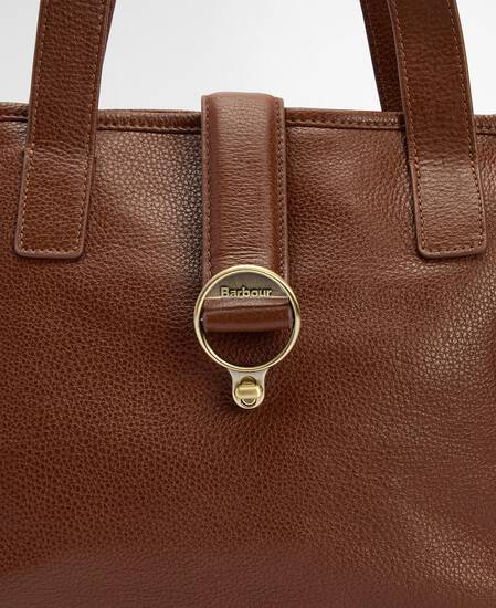 Alder Leather Tote Bag Brown