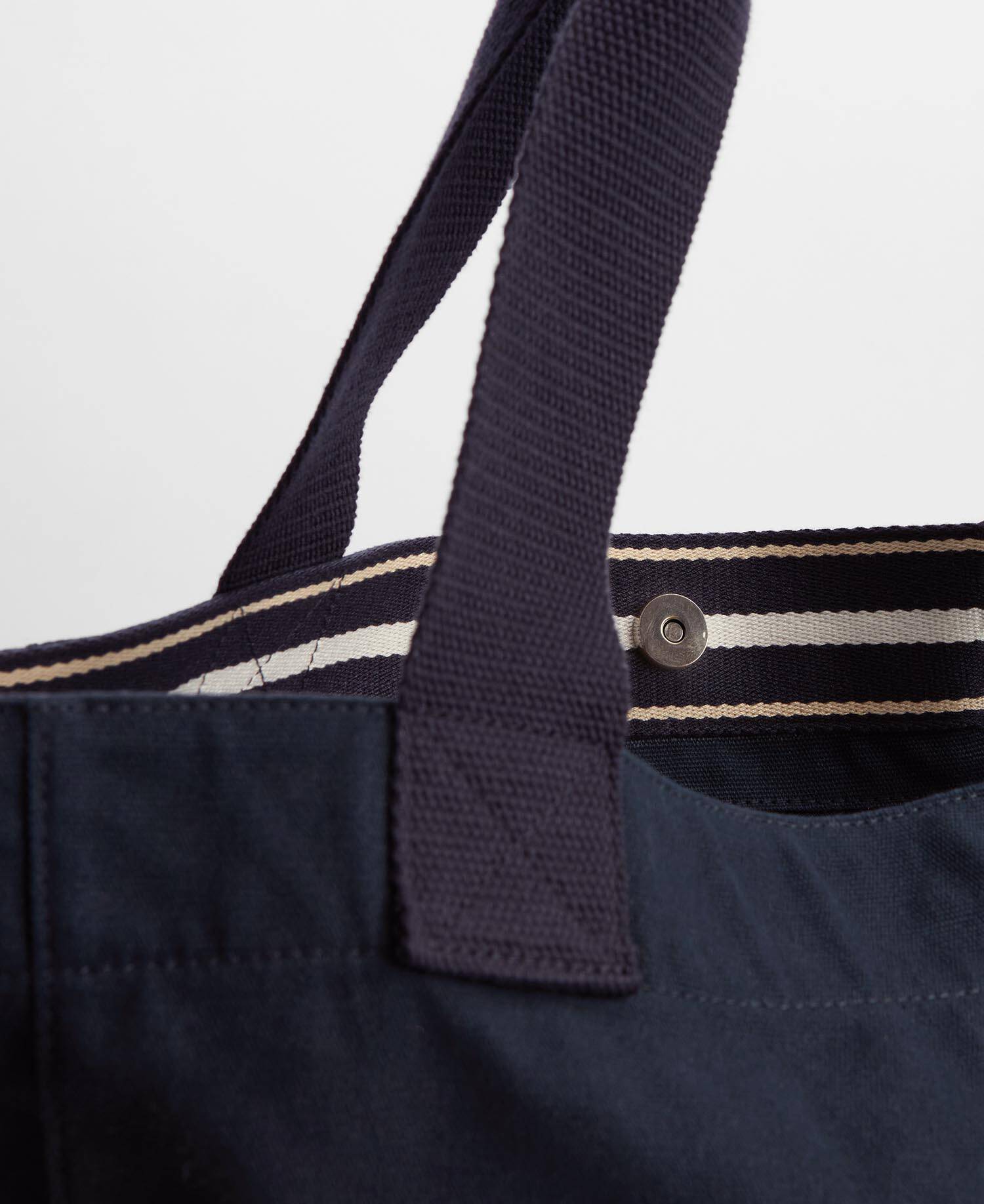 Logo Beach Bag Navy/Stone image number 4