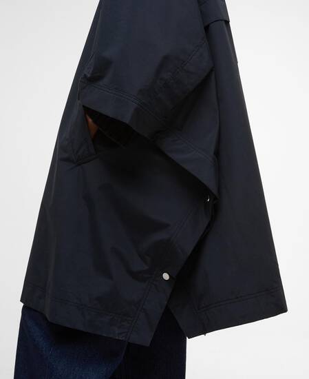 Everlee Showerproof Cape Black/Onyx Tartan