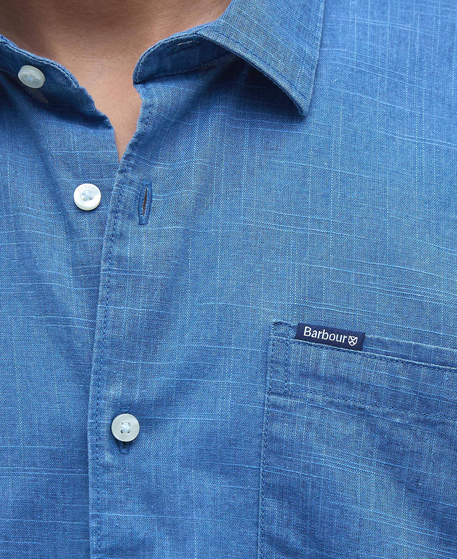 Pigment Dye Slub Short-Sleeved Shirt image number 4