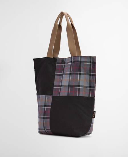 Tote Bag Transport Patchwork Black/Modern Tartan