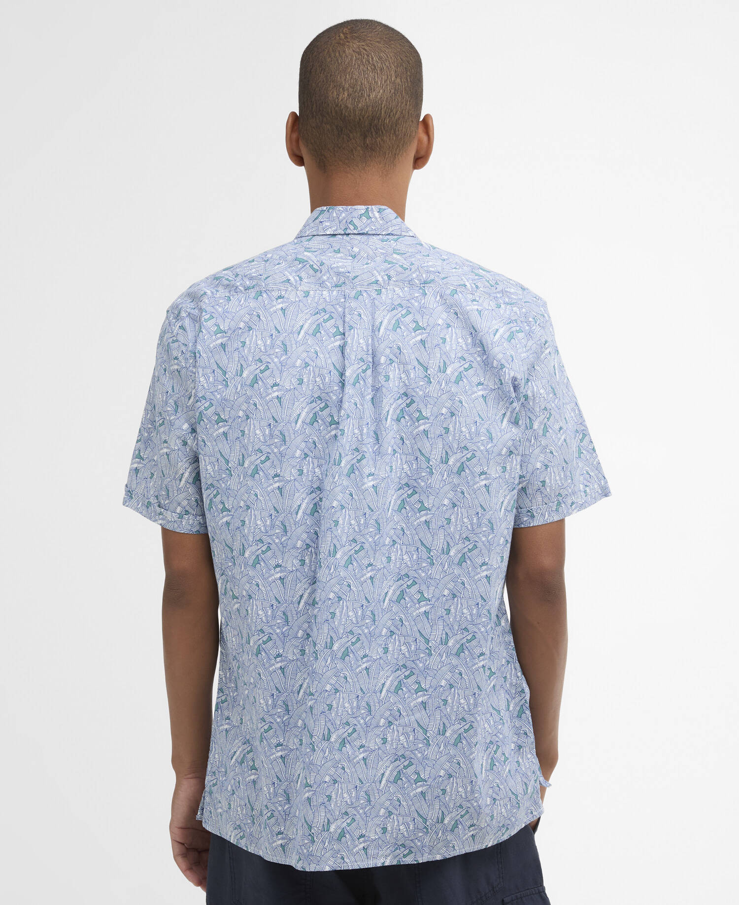 Greatcroft Printed Short-Sleeved Shirt Blue image number 2