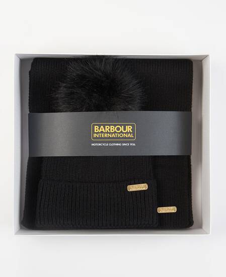 Mallory Beanie & Scarf Gift Set Classic Black