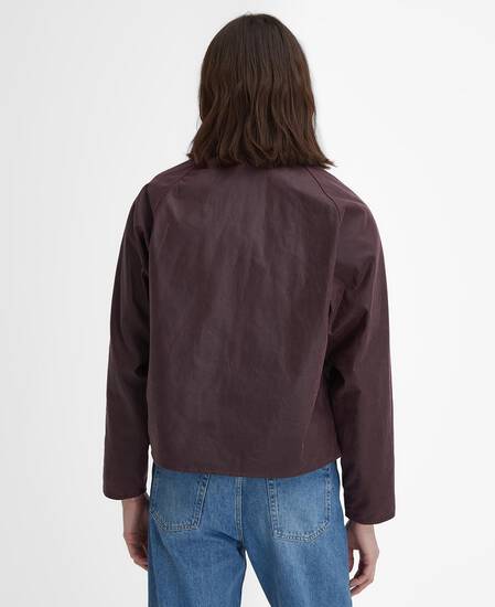 Spey Slim Waxed Jacket Bordeaux