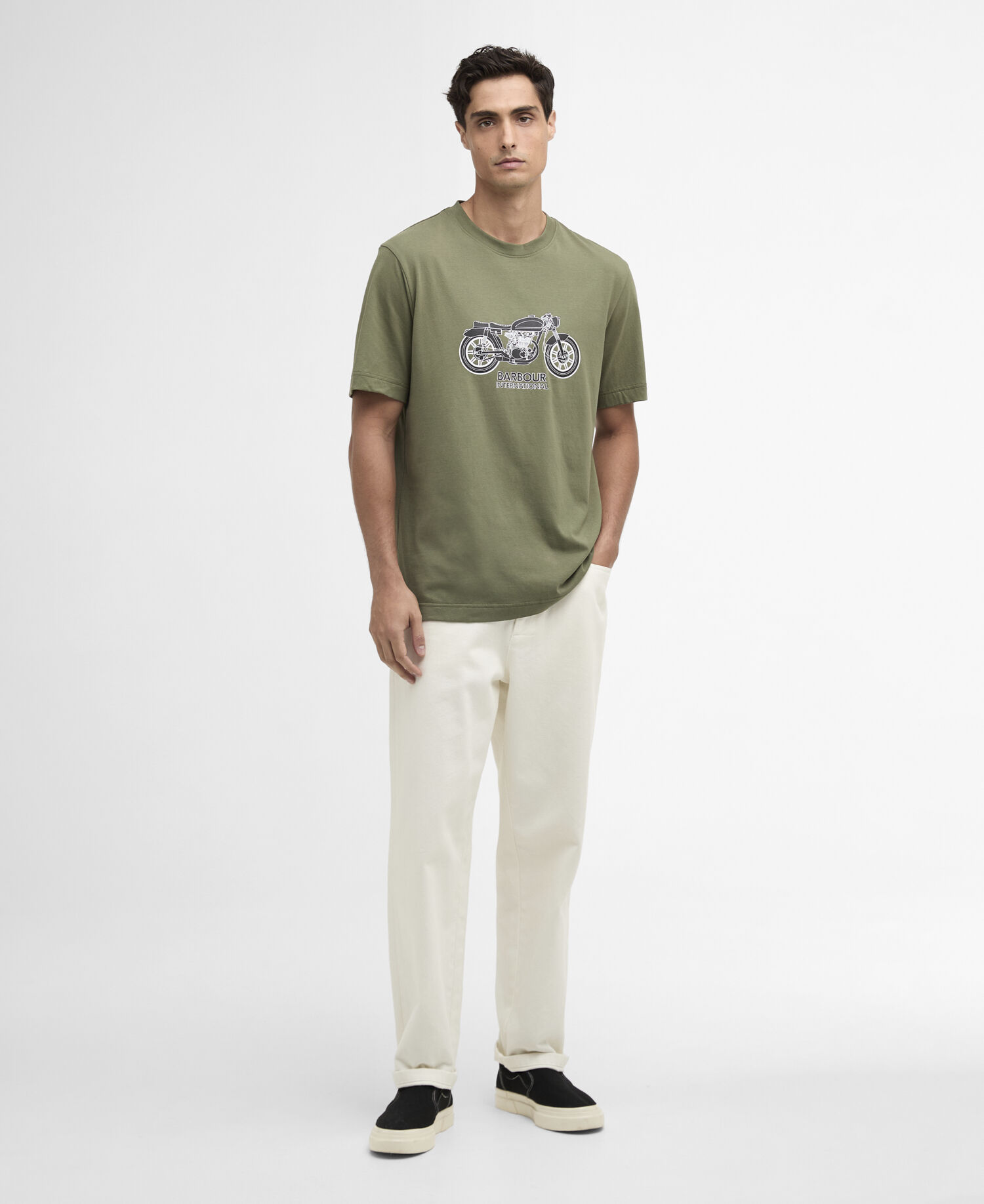 T-Shirt Piston Graphic Burnt Olive