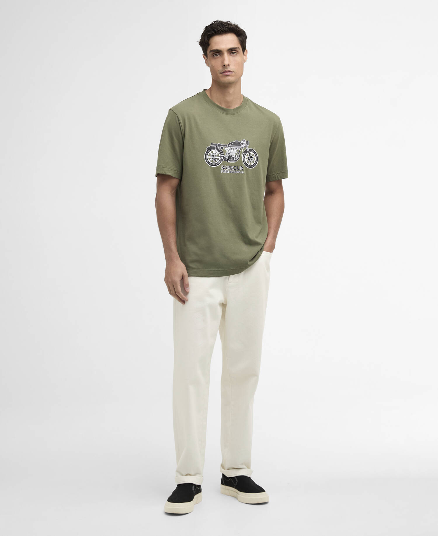 T-Shirt Piston Graphic Burnt Olive image number 1