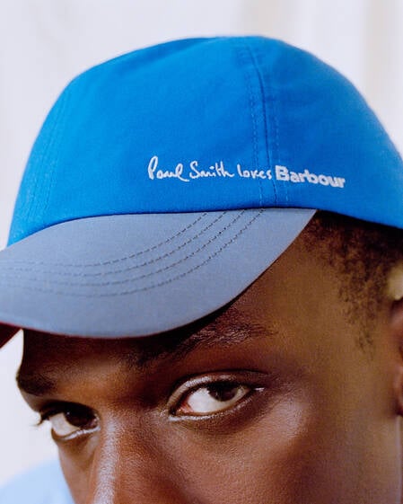 Paul Smith Loves Barbour Cap Royal Blue