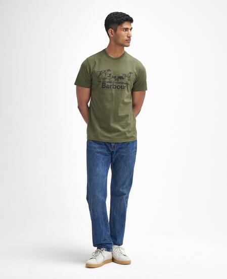 T-shirt con stampa Field Dog  T-shirt con stampa Field Dog