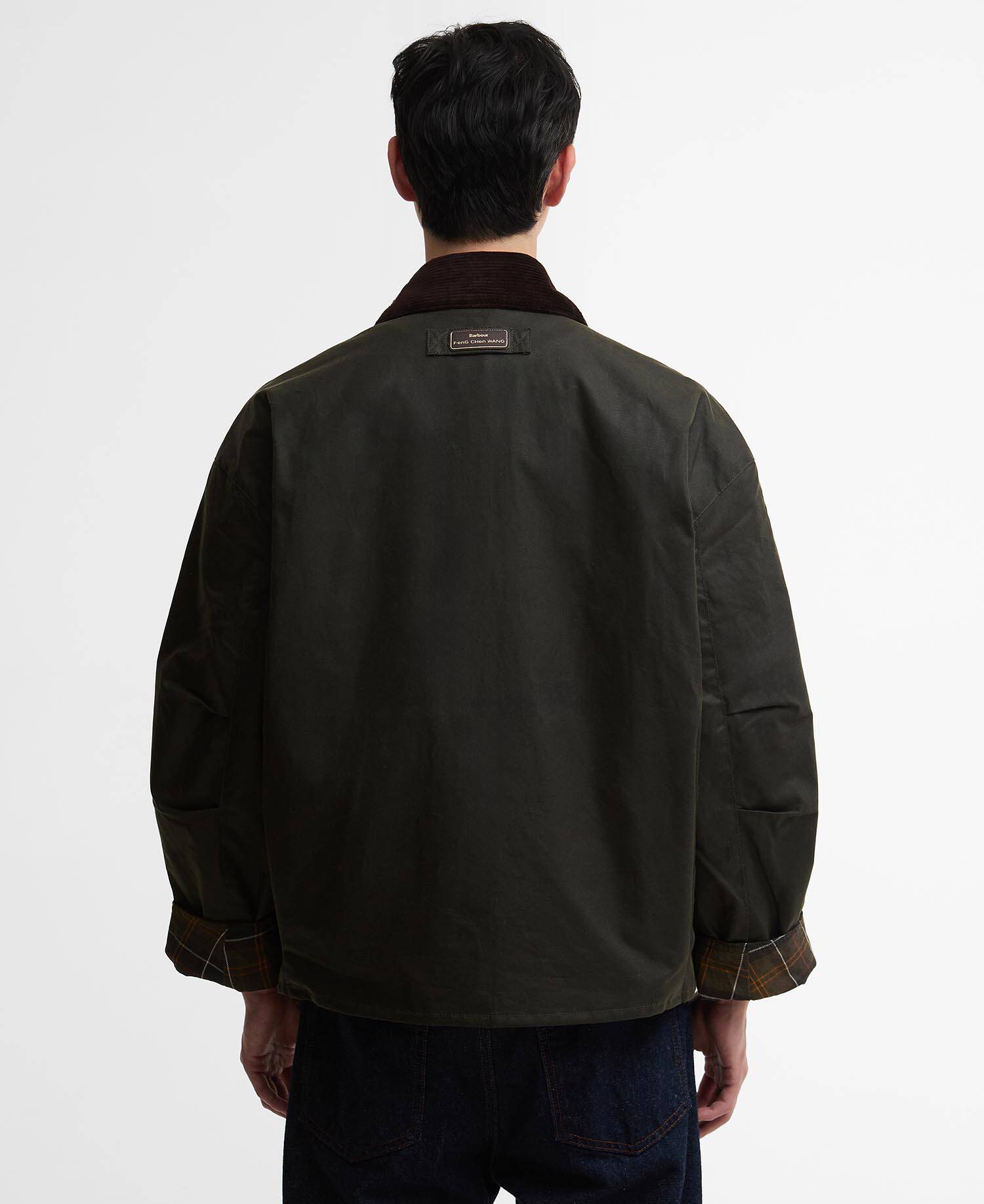 Barbour x Feng Chen Wang Porter Waxed Jacket Archive Olive image number 4