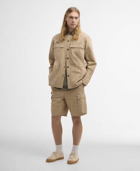 Shorts Spey in popeline di cotone Tan