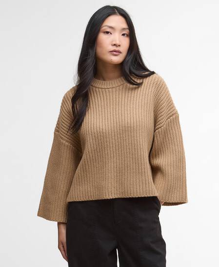 Lilian Crew-Neck Jumper Military Brown