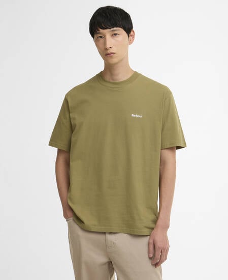 Dalton Logo Oversized T-Shirt Bleached Olive