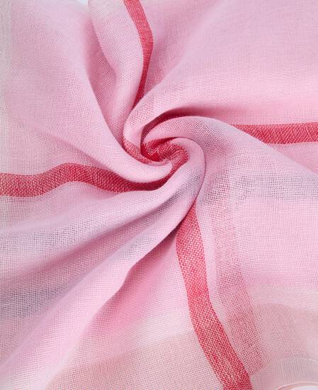 Abigail Tartan Scarf Cherry Blossom