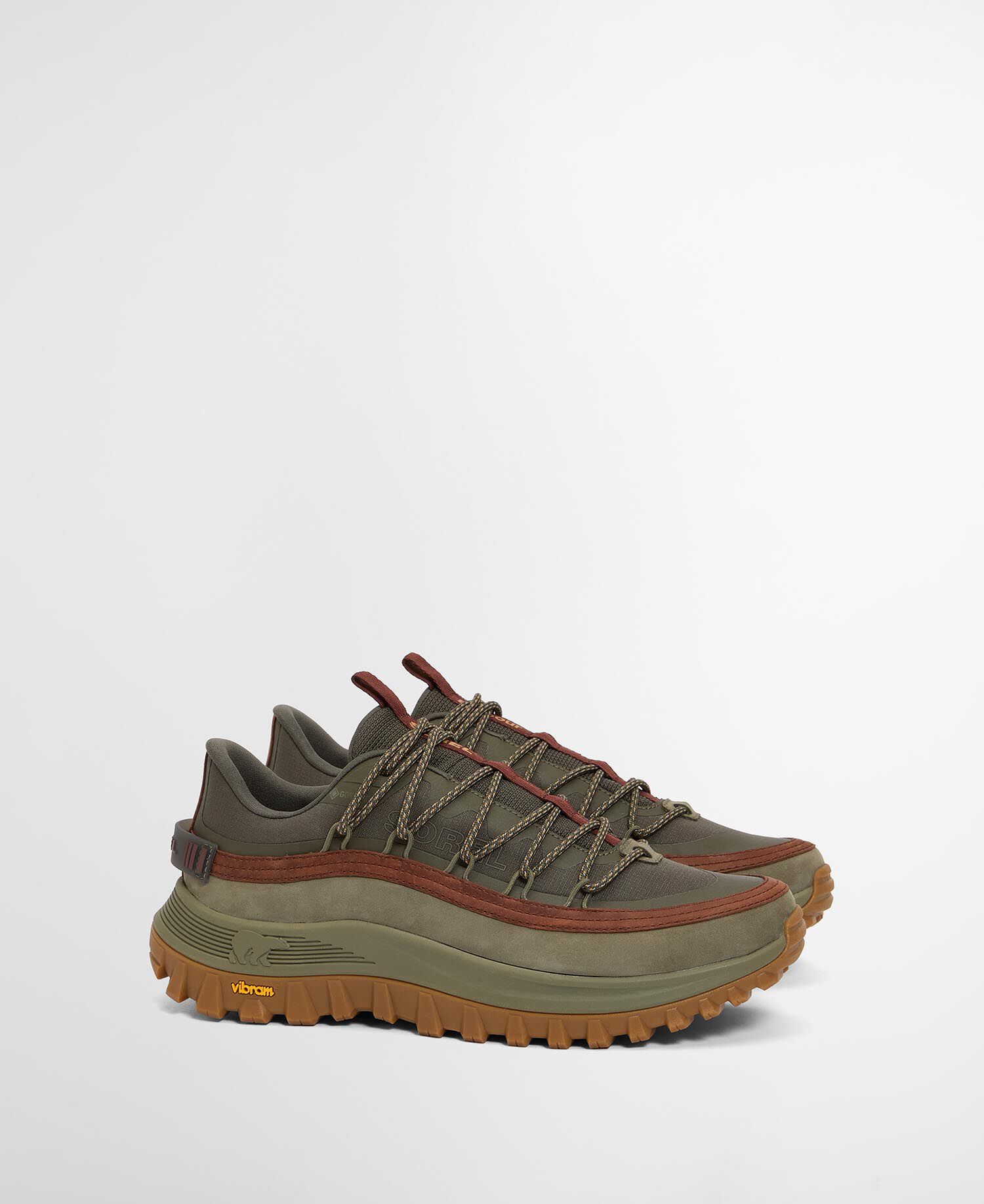 Barbour x SOREL Callsign Horizon GTX Waterproof Trainers Olive