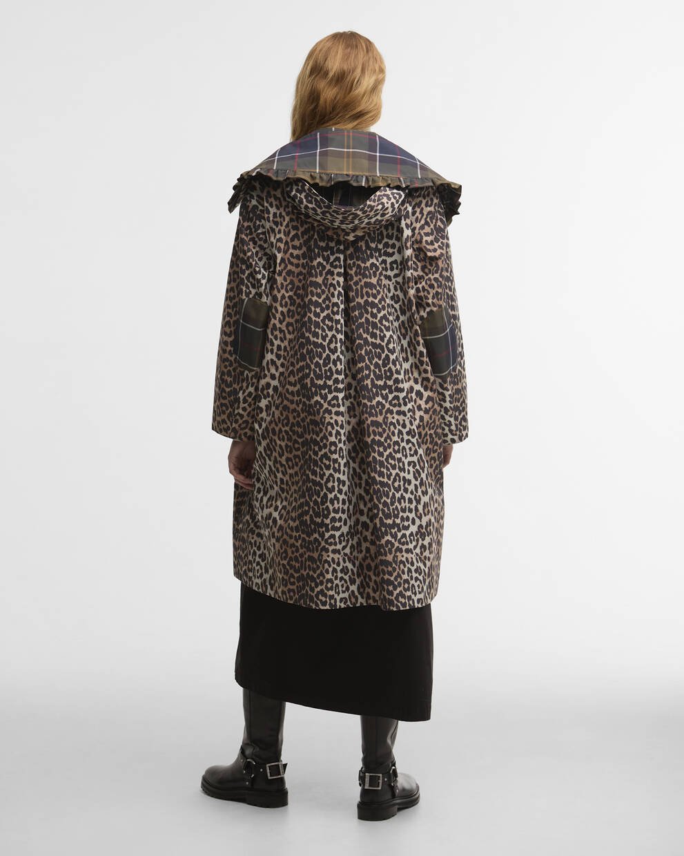 Barbour x GANNI Leopard Print Waterproof Parka Jacket