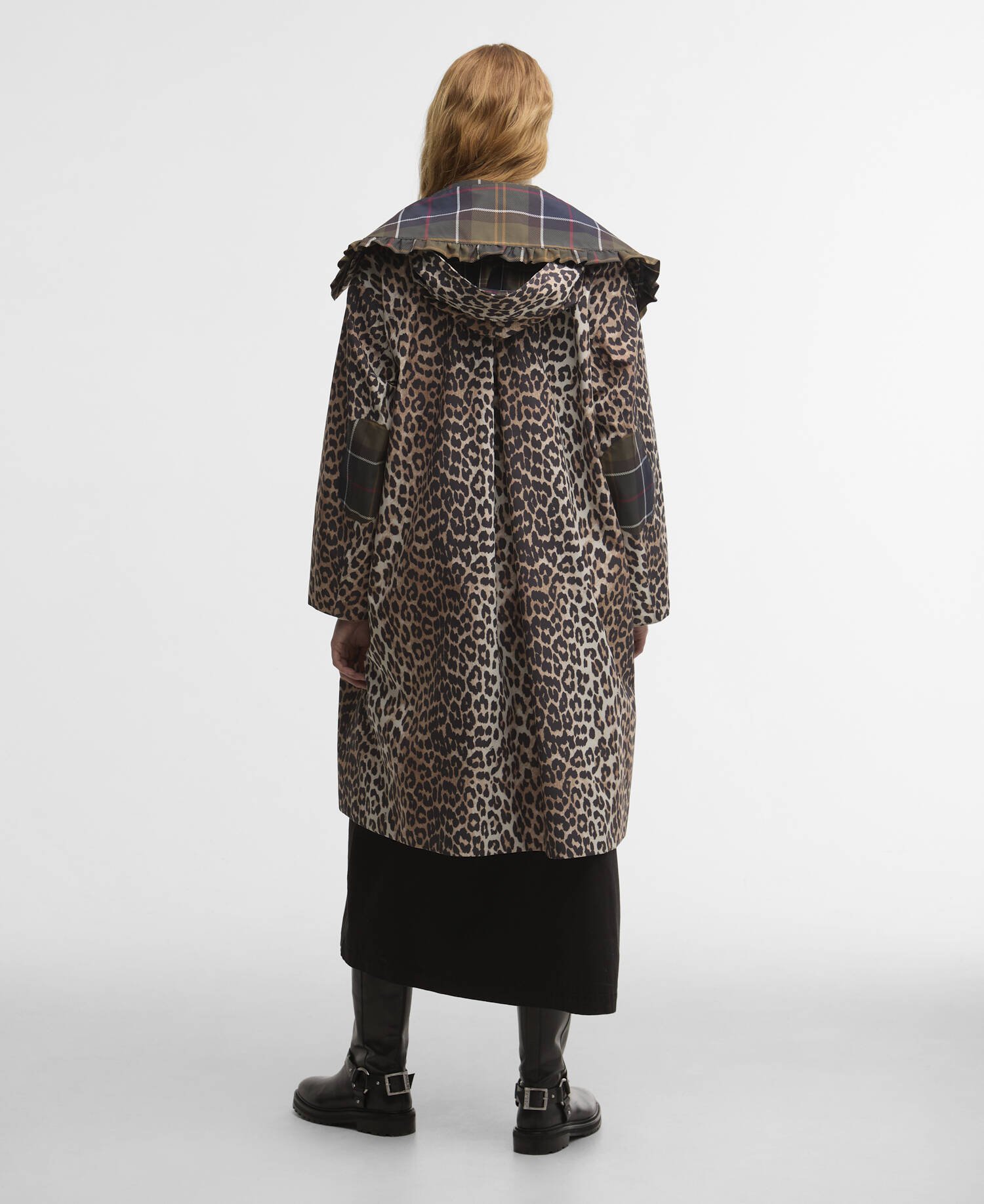 Barbour x GANNI Leopard Print Waterproof Parka Jacket image number 2