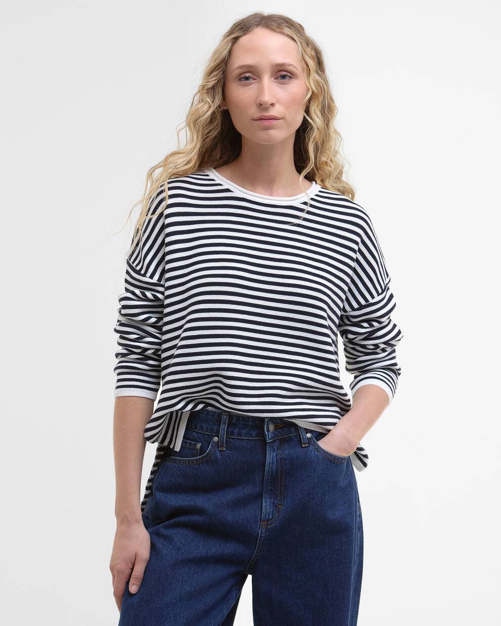 Marine Striped Crew Neck Jumper