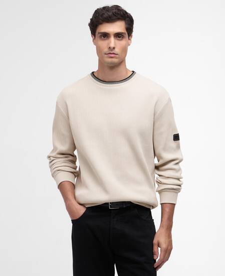 Pullover Callum Tipped Rundhalsausschnitt Mist