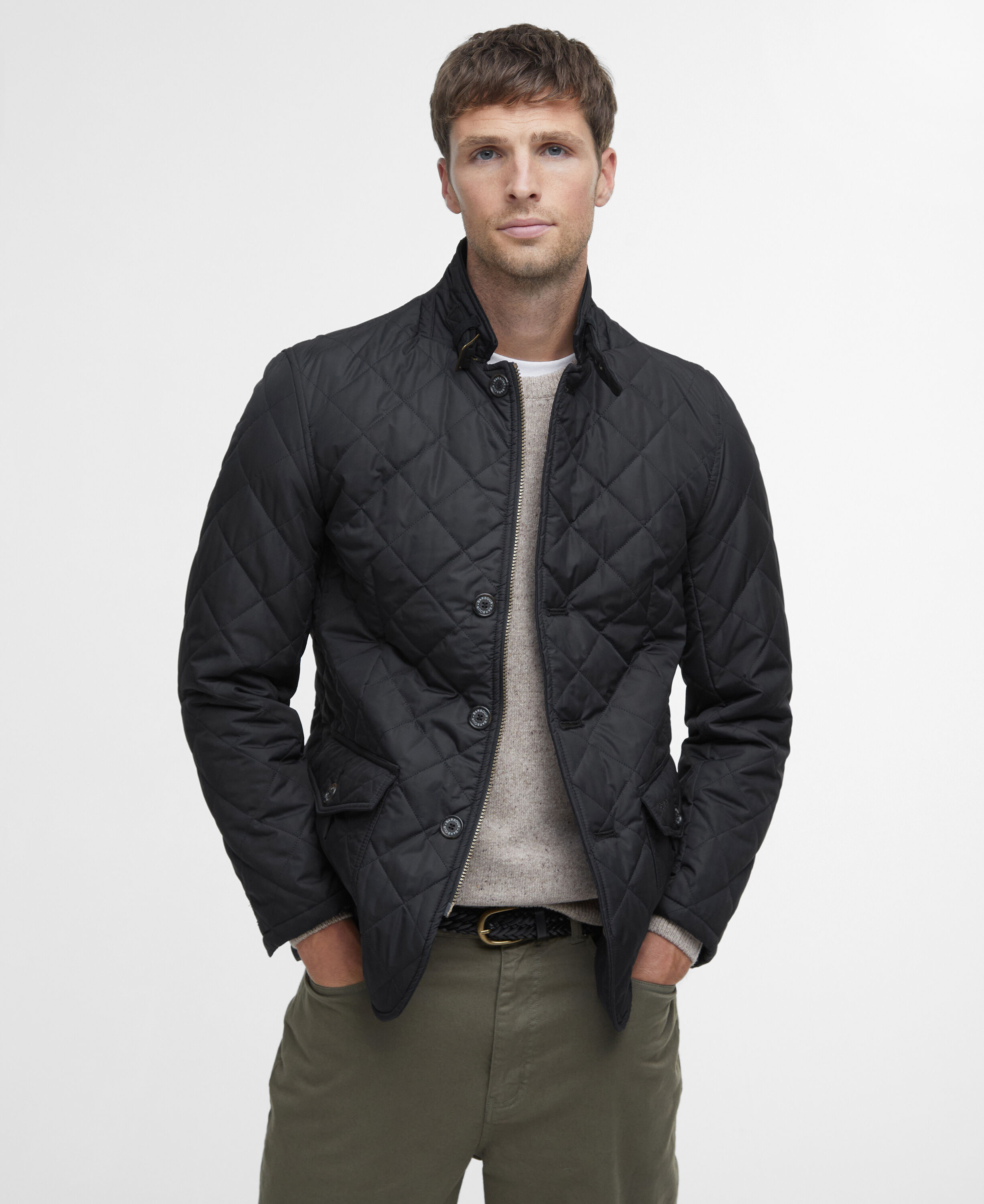 (取寄) バブアー メンズ キルテッド ルッツ ジャケット - メンズ Barbour men Quilted Lutz Jacket - Men's Black Buy Lutz Quilted Jacket for USD 300.00 | BARBOUR_US