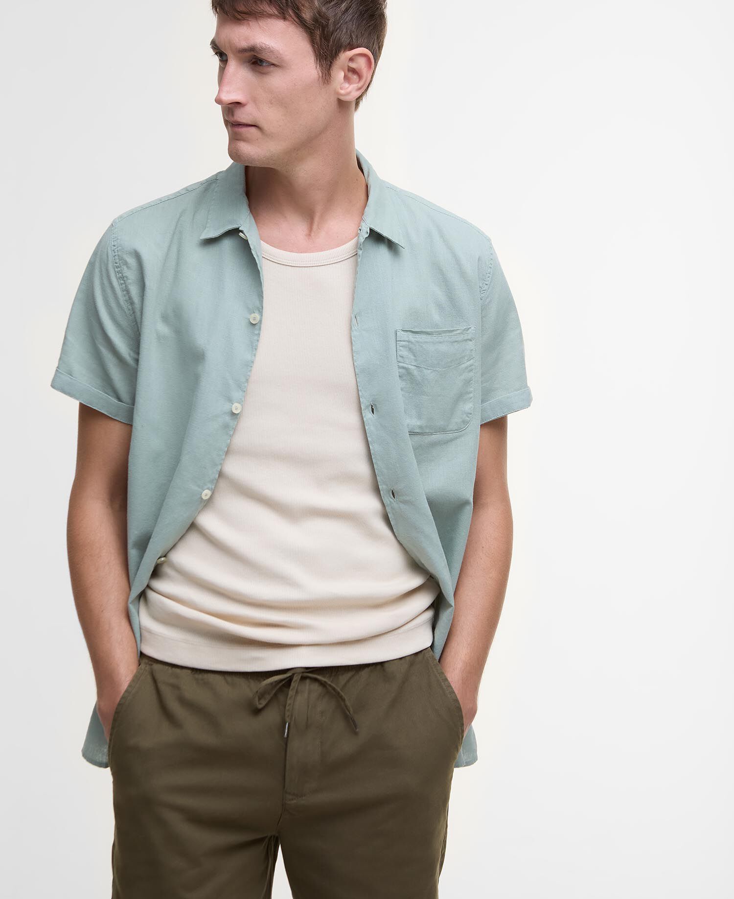 Shorts Washed Oxford Relaxed