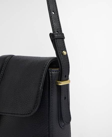 Rosa Leather Crossbody Bag Black