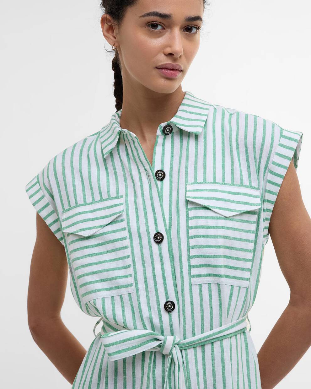 Abby Striped Midi Dress