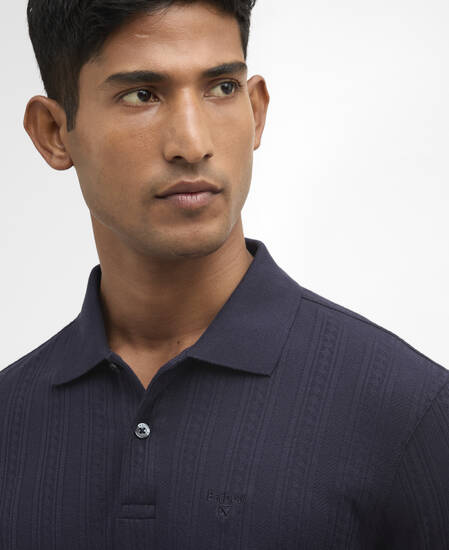 Polo Harwell leggermente aderente Navy