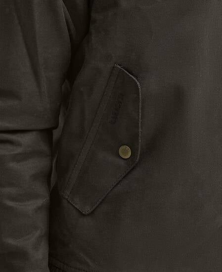 Barbour x Baracuta Porton Waxed Harrington Jacket Olive