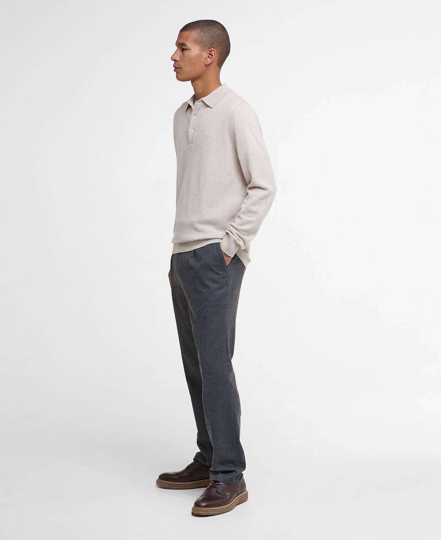 Hutherston Knitted Polo Shirt image number 1