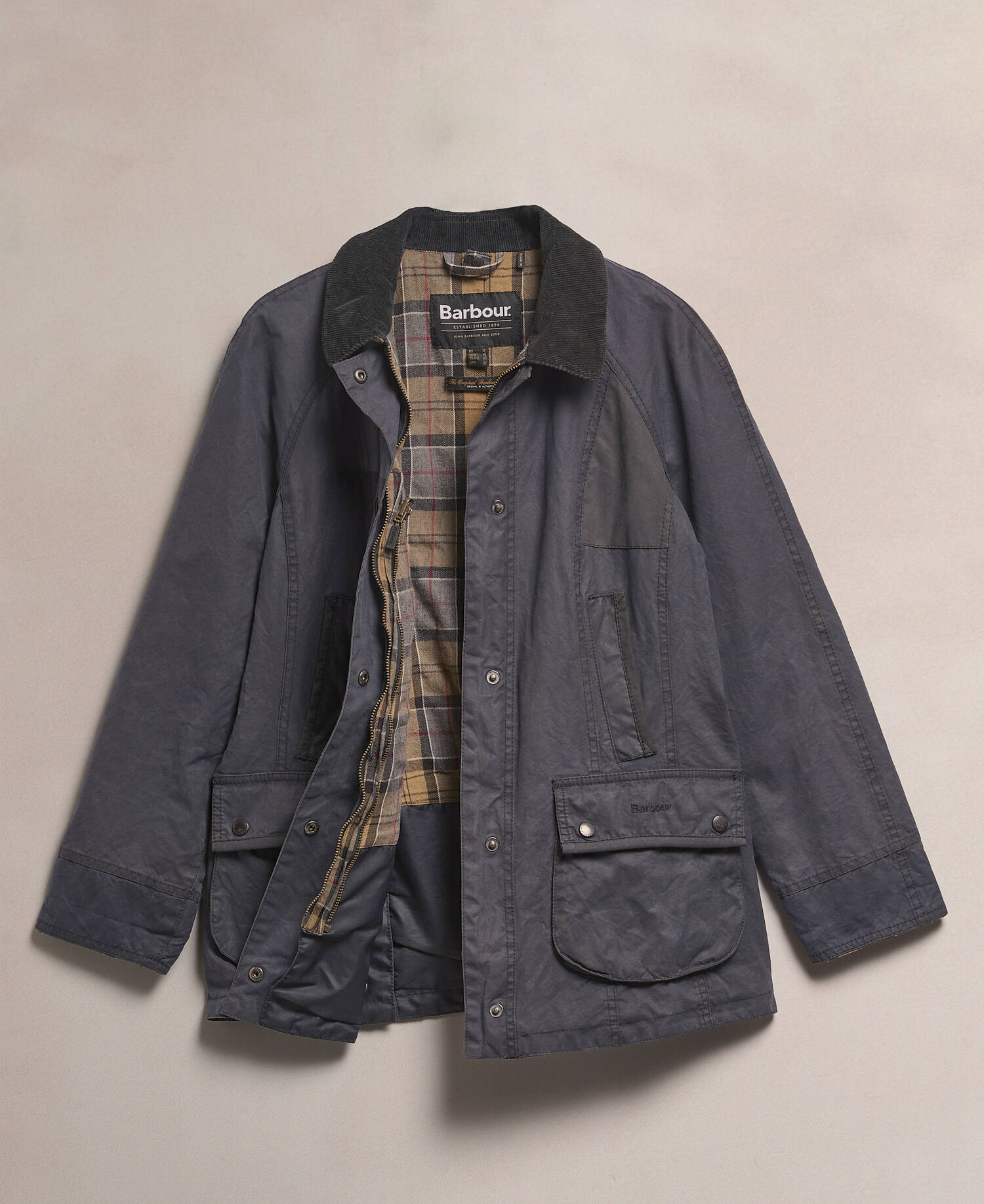 Barbour Re-Loved Women's Beadnell Waxed Jacket image number 1