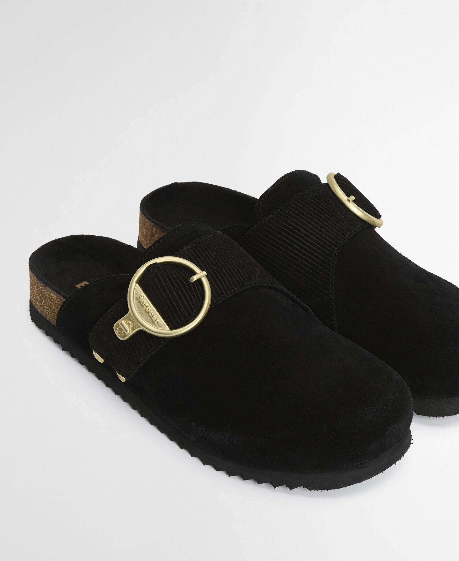 Kyra Closed Toe Sandal Black Suede