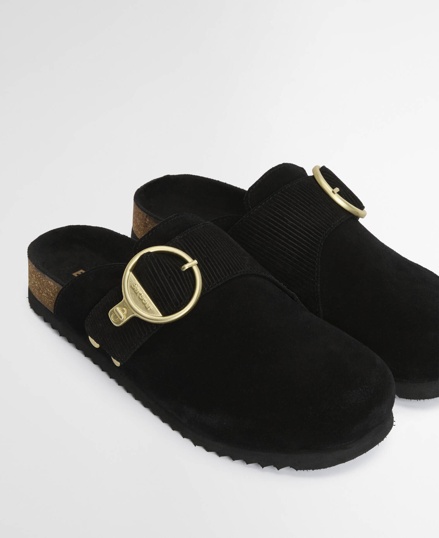 Kyra Closed Toe Sandal Black Suede image number 2