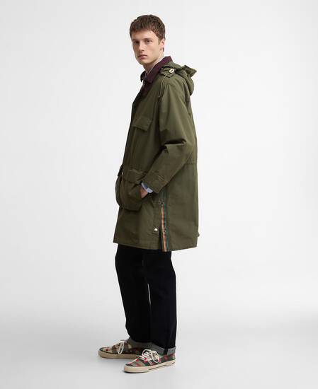 Paul Smith Loves Barbour Casual Parka Fern