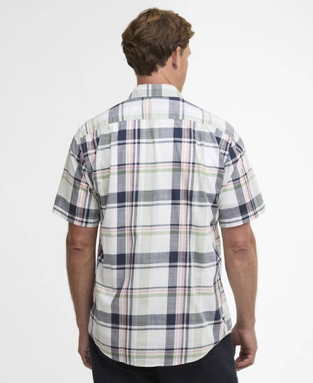 Swinfell Checked Regular Short-Sleeved Shirt Loden Green