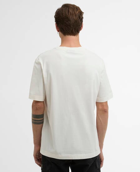 T-shirt con stampa Cowl Motorbike Whisper White