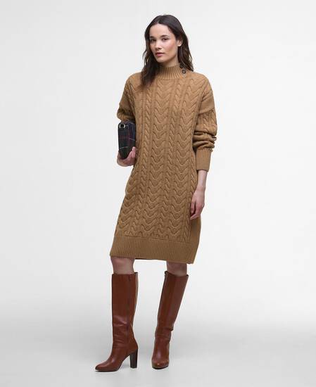 Mini-abito in maglia Belford Military Brown