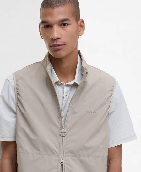 Rye Lightweight Gilet Concrete