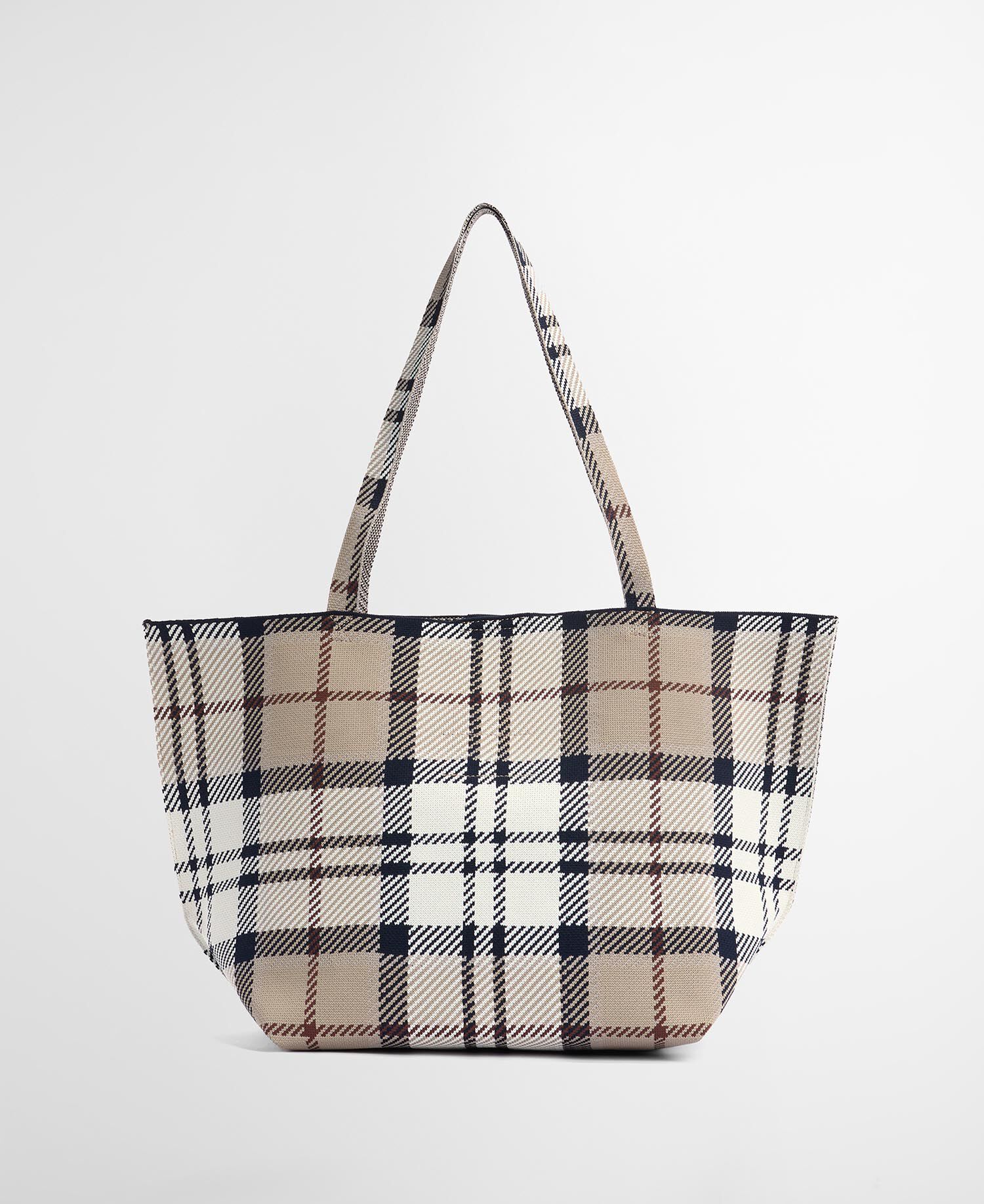 Layla Tartan Large Tote Bag Rosewood Tartan