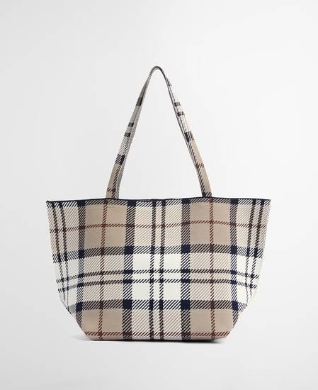 Layla Tartan Large Tote Bag Rosewood Tartan