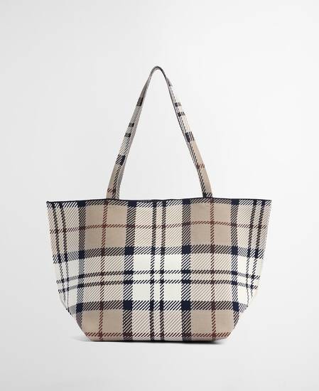 Layla Tartan Large Tote Bag Rosewood Tartan