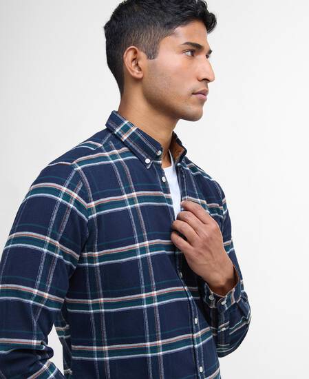 Ronan Tailored Long-Sleeved Shirt Inky Blue Ronan Tailored Long-Sleeved Shirt Inky Blue