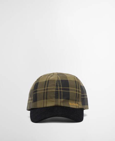 Elaine Tartan Cap Olive Check