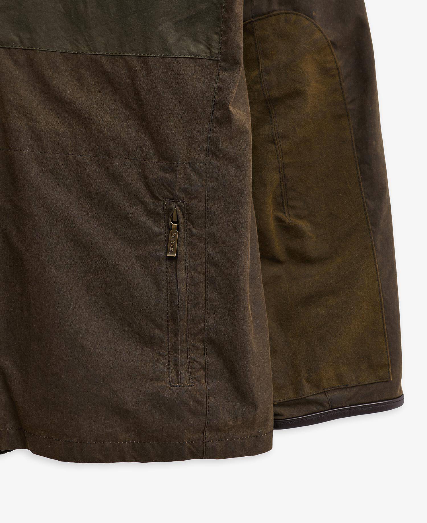 Barbour Re-Loved Beacon Waxed Jacket - Size L Olive image number 6