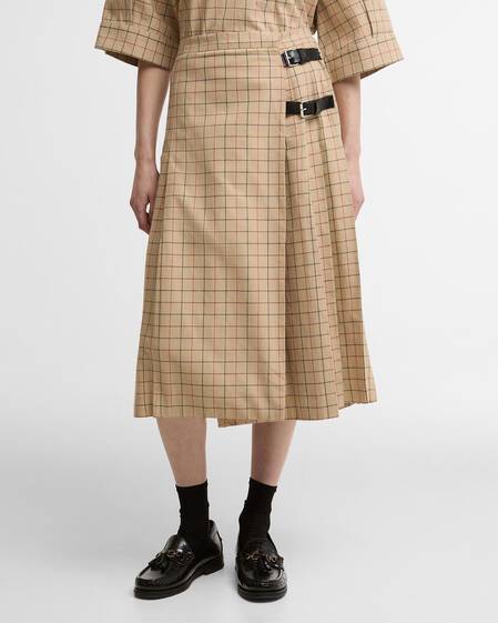 Hollington Tartan Midi Skirt Multi Tattersall