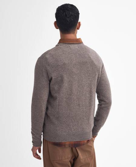 Essential Crew Neck Jumper Dark Stone