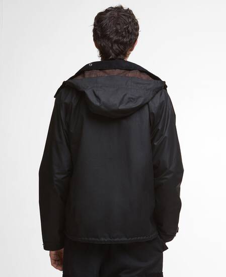 Re-Engineered Bardon Spey Waxed Jacket Black
