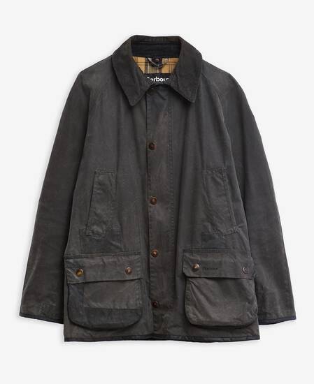 Barbour Re-Loved Ashby Waxed JacketM - Size M Navy