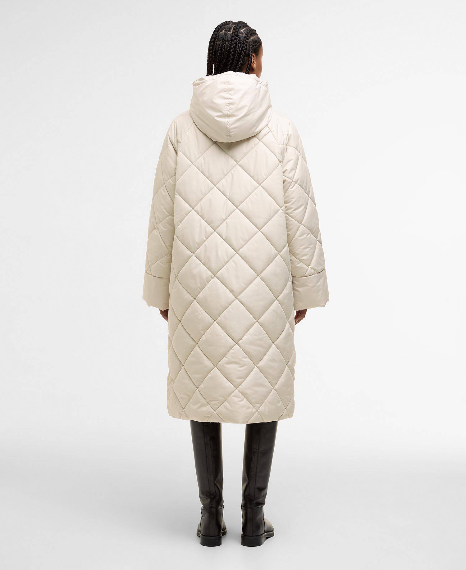 Braidley Quilted Jacket Oatmeal/Ancient Tartan image number 2