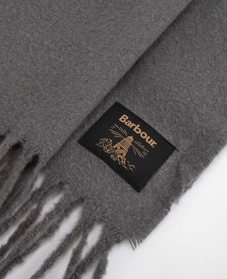 Brandy Boucle Scarf Grey
