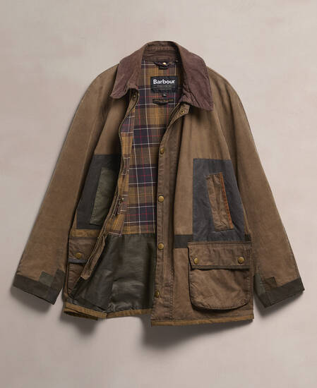 Barbour Re-Loved Men's Ashby Waxed Jacket - Size XL Olive